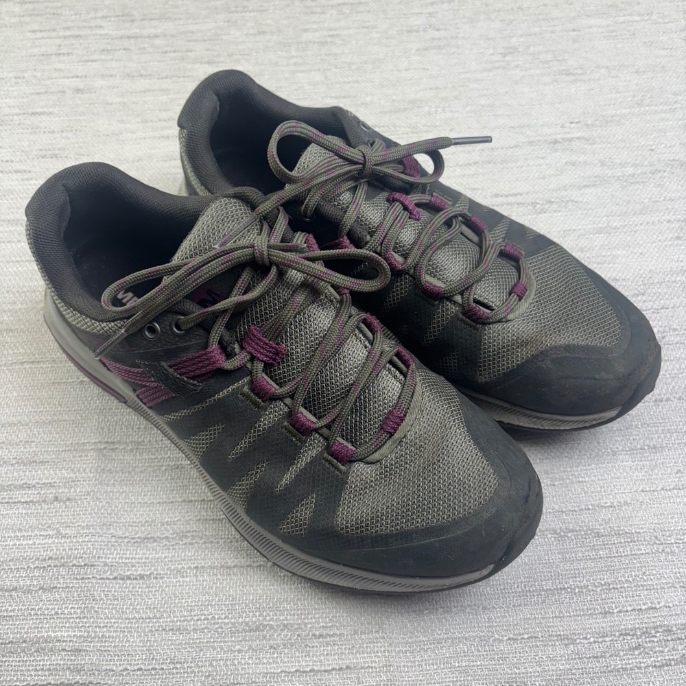 Merrell Women Merrell‎ Zion FST Waterproof Hiking Shoe Dark Gray Purple Size 7.5